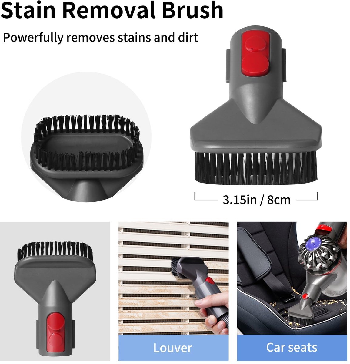 6-delige stofzuigeraccessoires voor Dyson V8, V10, V11, V12, V15, borstel- en reserveset voor Dyson, inclusief - ShopVlot