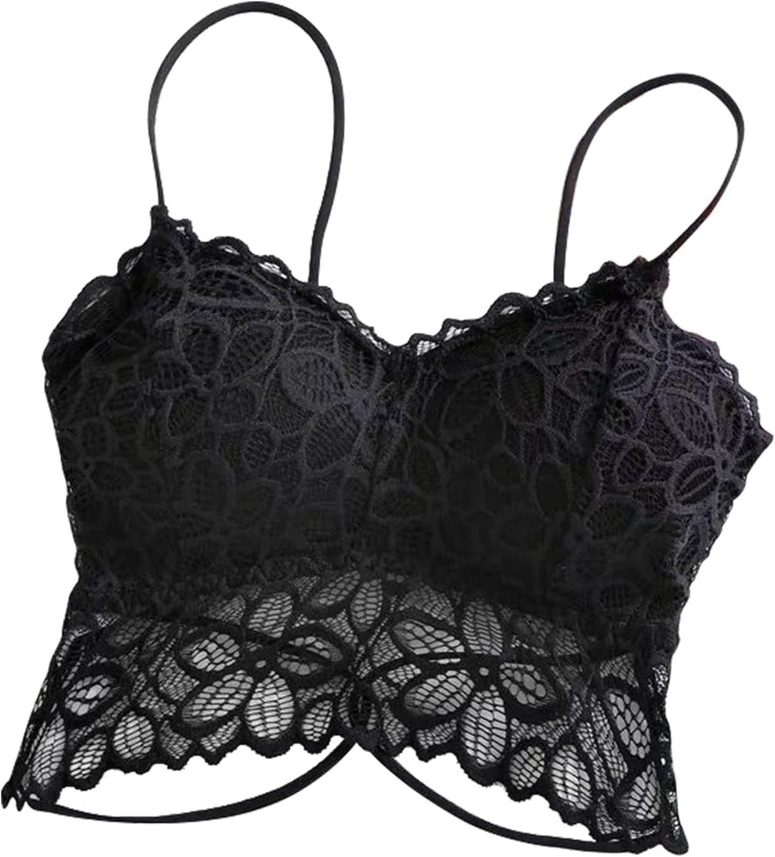 Sexy Kant Tanktop met Lage Rug voor Dames - Perfecte Ondersteuning en Comfort voor Elke Gelegenheid