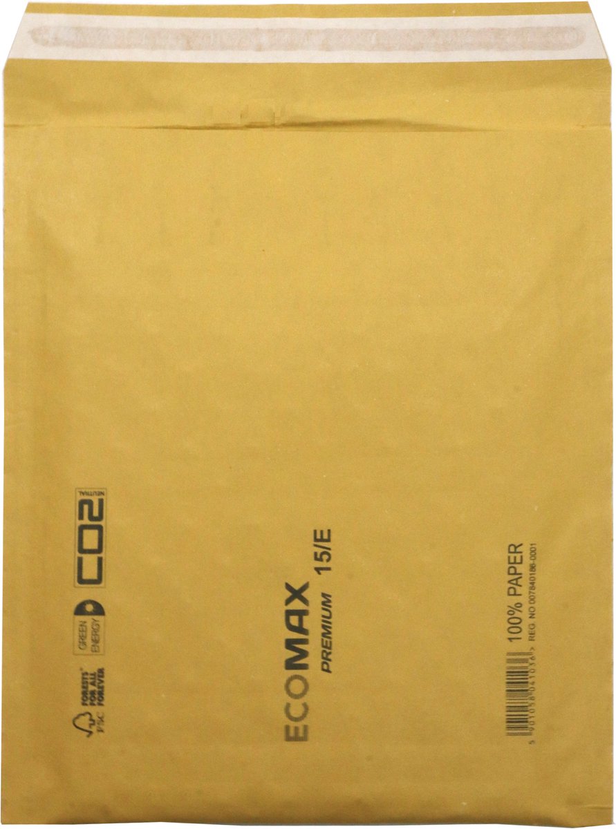 Luchtkussen enveloppen A5 - 15/E - 275 x 240 mm - 10 stuks - HK zelfklevend met plakstrip - Bruin - Netuno