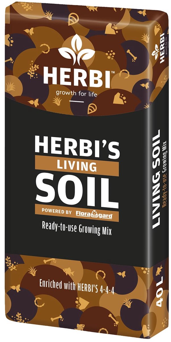 HERBI´S Grow-Erde Living Soil torffri - 40 liter