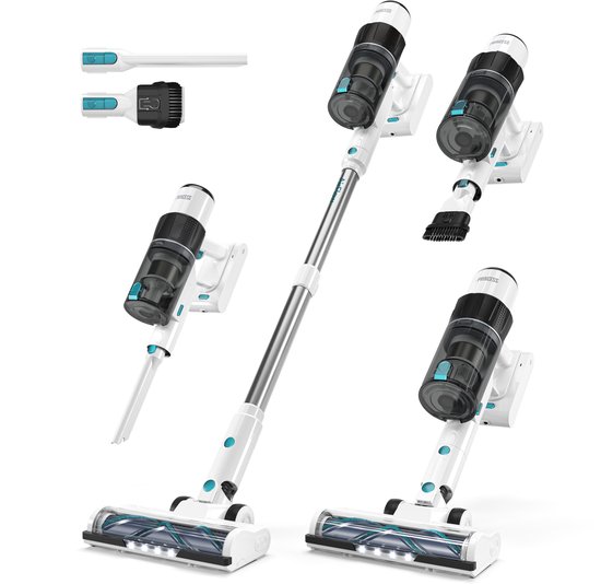Princess 339520 Draadloze Steelstofzuiger en Handstofzuiger - 25,9V - 350W - Tot 50 Minuten Accuduur - Inclusief Accessoires