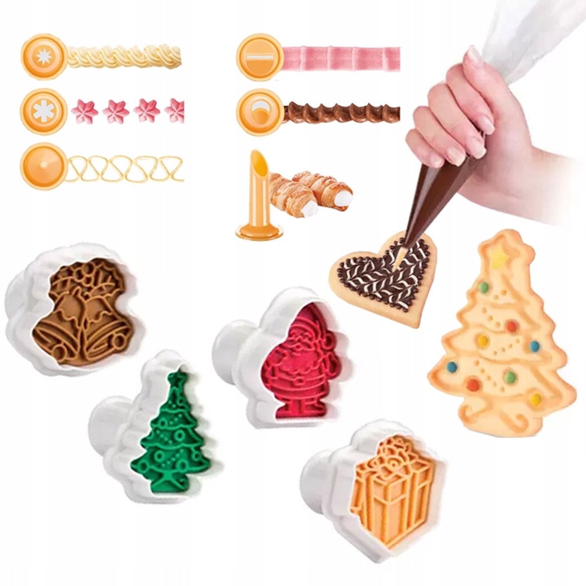 Tescoma Kerstkoekjes Uitstekers & Versierzakje Set