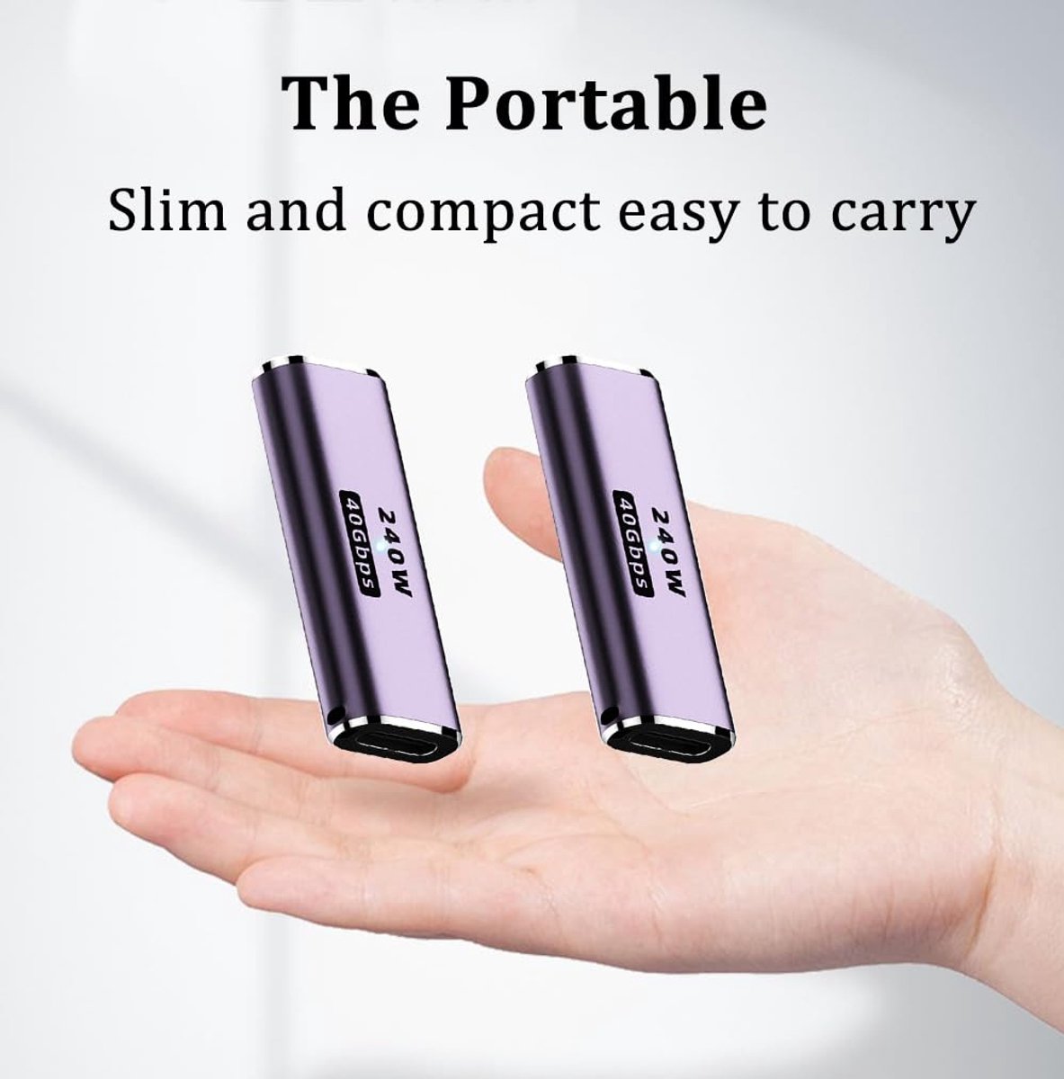 240W USB C Coupler, USB Type C Vrouw aan Vrouwelijke Adapter - ShopVlot