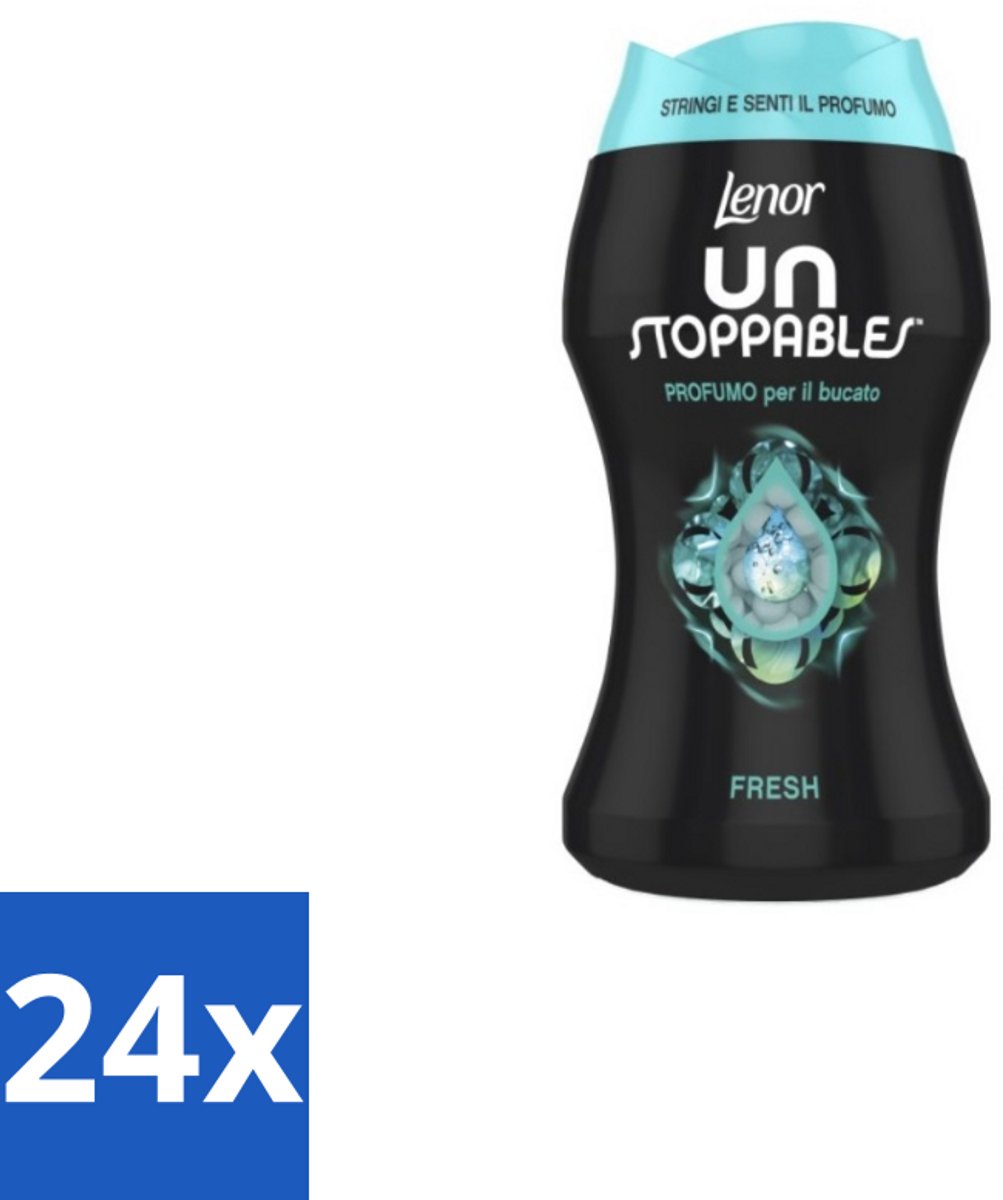 Lenor Unstoppables – Geurbooster – Fresh - 10 Wasbeurten - 140 g - Voordeelverpakking - 24 stuks