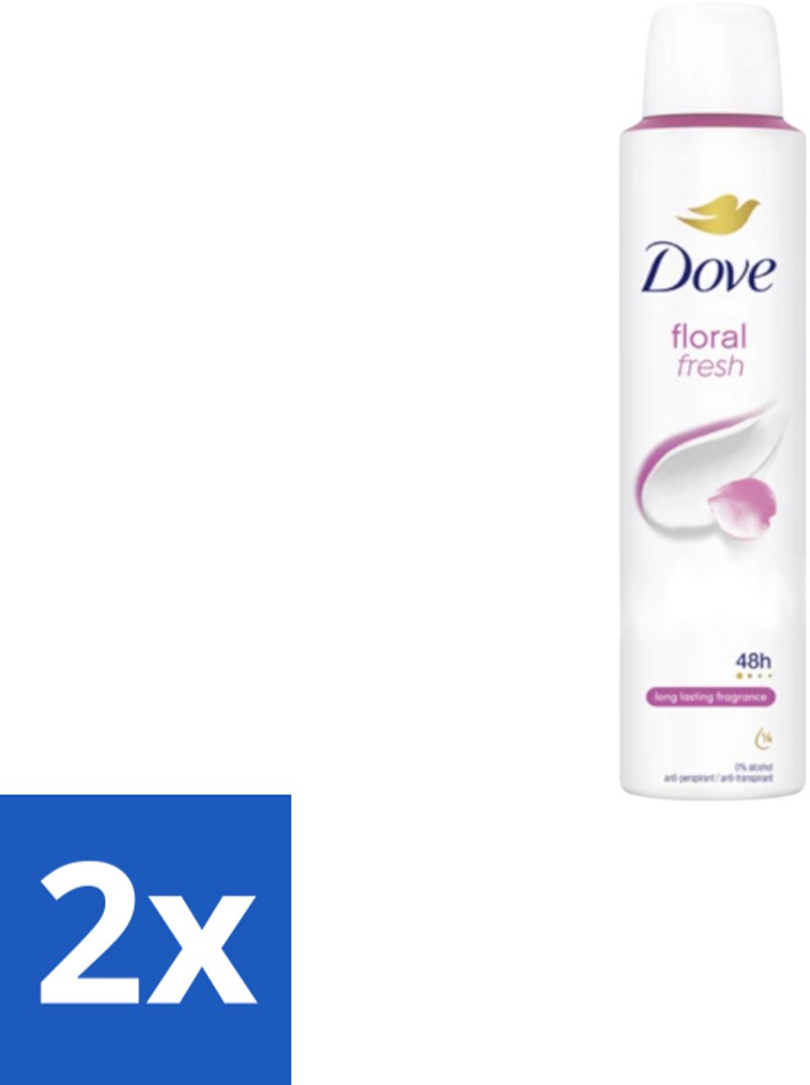 Dove – Deodorant Spray – Floral Fresh – 200 ml - Voordeelverpakking - 2 stuks