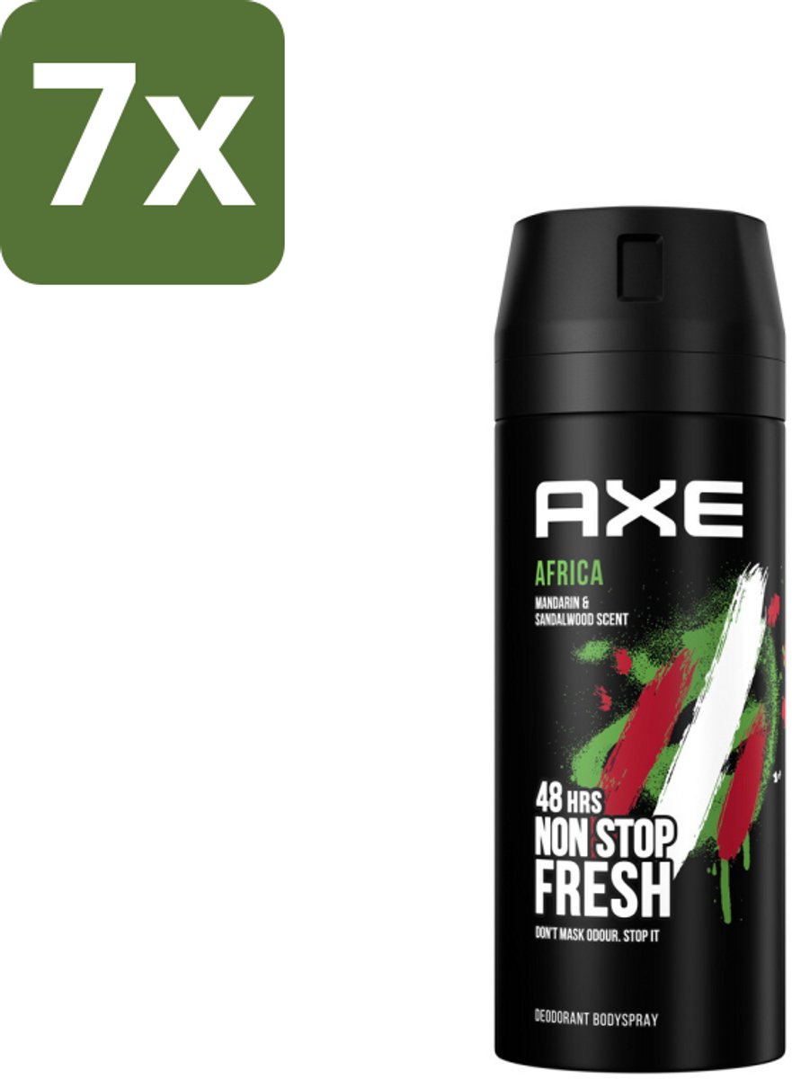 Axe – Deodorant – Africa – 150 ml - Bulkverpakking - 7 stuks