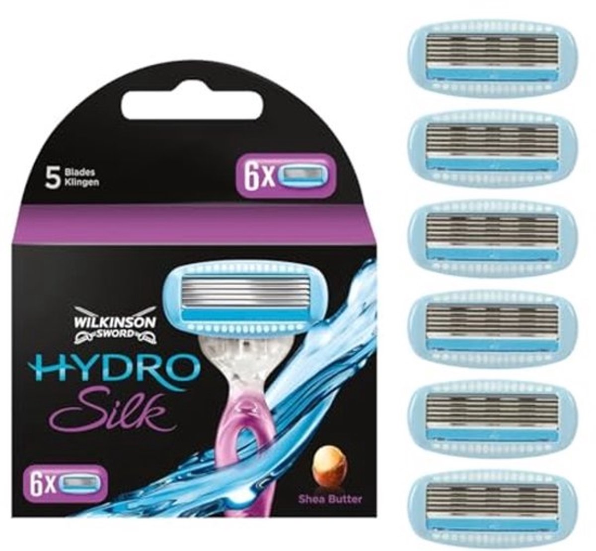 Hydrateert Scheermesjes voor Dames - 6 Stuks