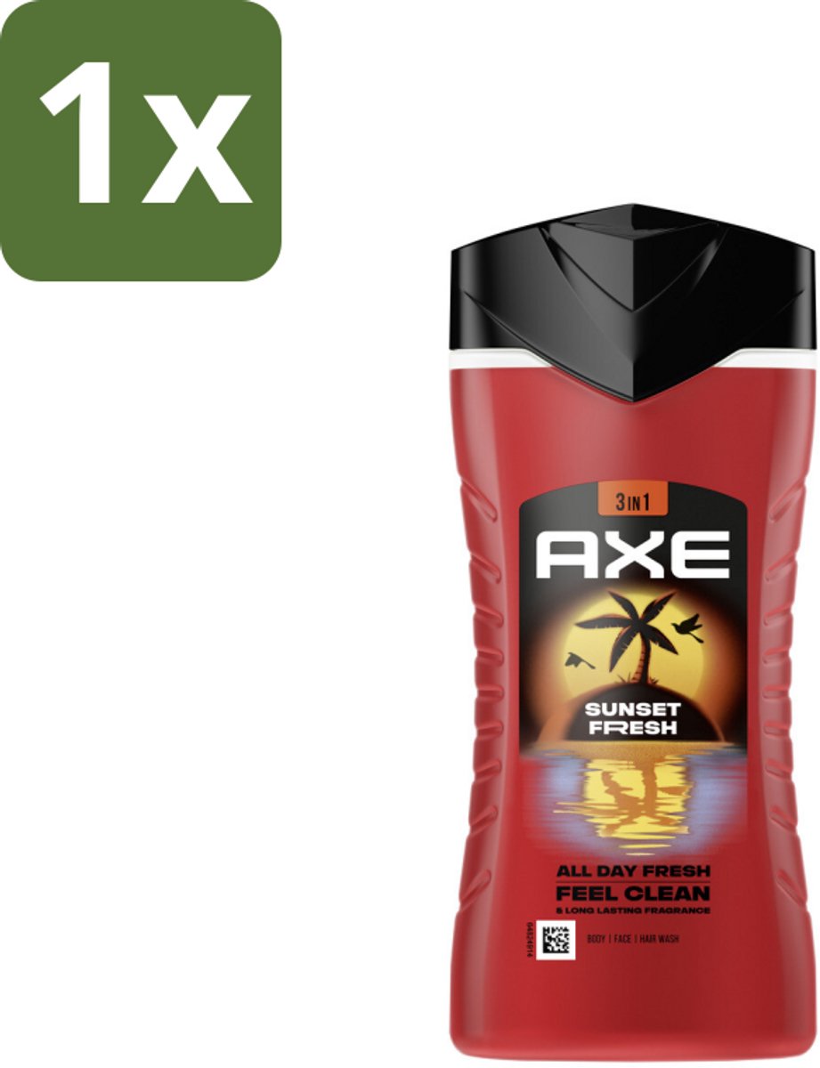 Axe – Douchegel 3-in-1 – Sunset Fresh – 250 ml - 1 stuk