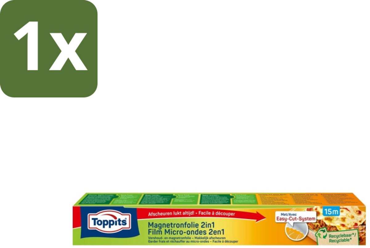 Toppits – Magnetronfolie 2-in-1 – 15 m - 1 stuk