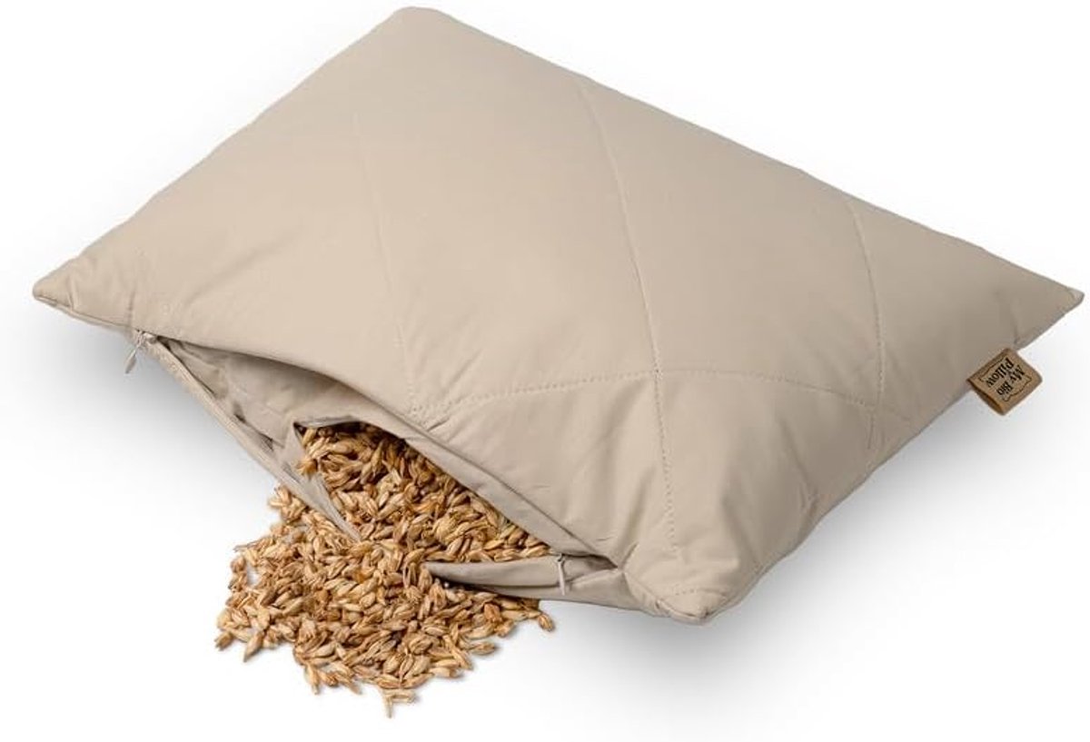Slaapkussen 40 x 60 cm - biologisch spelt - ergonomische nekondersteuning - voor een gezonde nachtrust - SnelShoppen