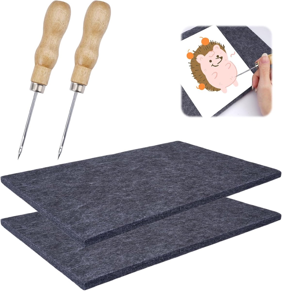Priknaalden set van 2 - 30 x 20 x 0,9 cm - geschikt voor kinderen - stimuleert creativiteit - SnelShoppen