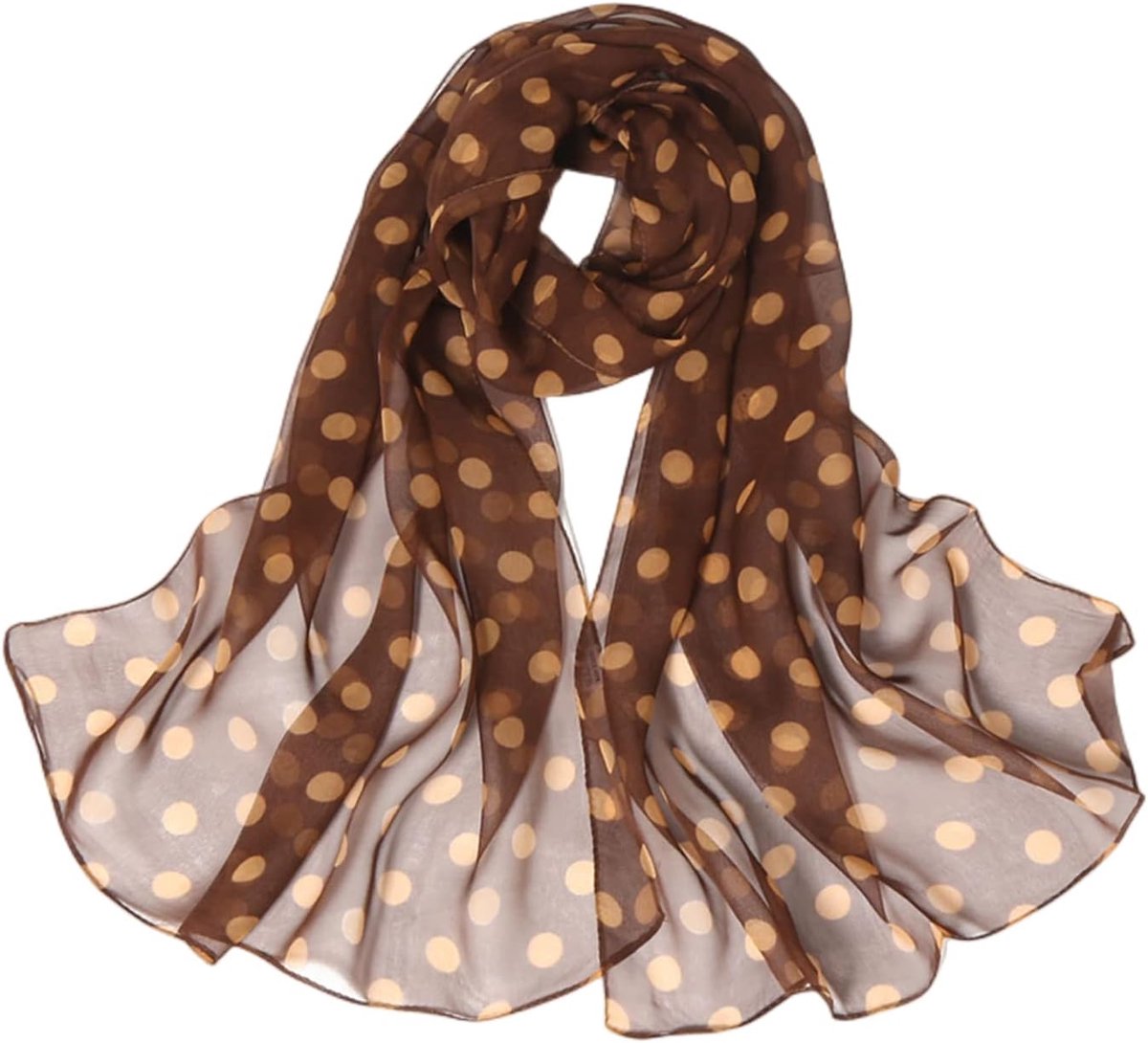 Chiffon sjaal zijden doek in puntendesign hoogwaardige sjaal voor dames meisjes halsdoek zachter voor lente zomer herfst winter 20A48, Da4815, 63 x 20 Inch