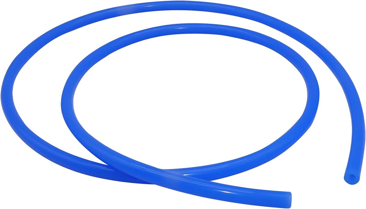 slang, 6 mm ID x 12 mm OD, 3 mm wanddikte, 2 m flexibele siliconen slang voor lucht- en wateroverdracht pneumatisch vacuüm, blauw