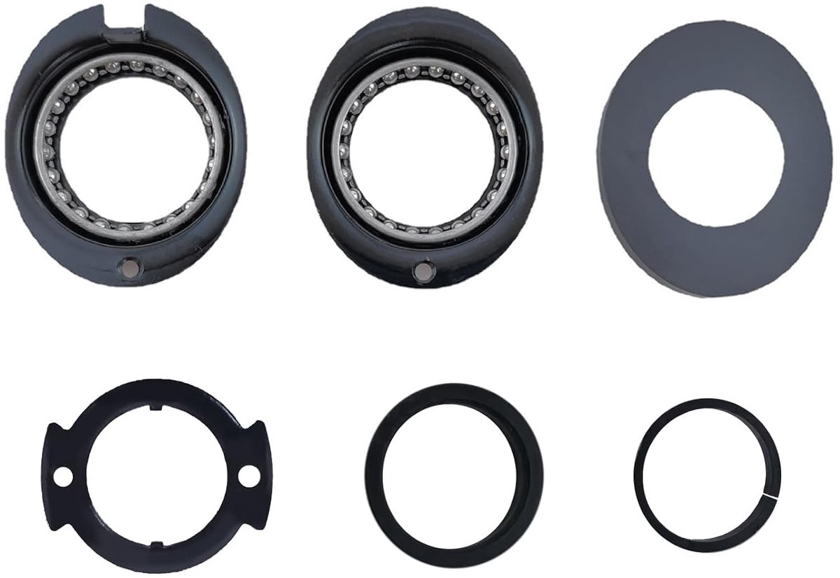 8-delige elektrische scooter headset lagercups, stalen roterende stuurkogelsets met kogellagers, kogellager voorvork reparatie reserveonderdelen compatibel met M365/Pro/Pro2 scooter