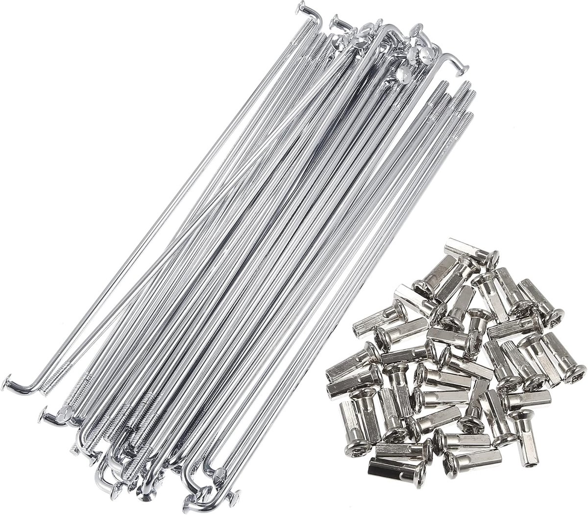 sourcing map 36 stuks 3,5 mm schroefdraad diameter motorfiets wiel spaken met/nippel 170 mm lengte DE
