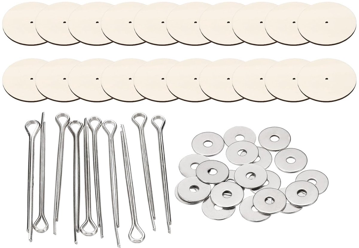 55mm poppengewrichtjes, set van 10 verwijderbare kneppeltjes met vezelplaatbakje voor het maken van beerpoten, hoofdgewrichtjes en DIY-knutselaccessoires