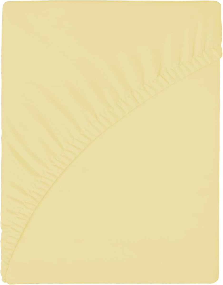 wyewye Hoeslaken voor 180 x 200 x 25 cm, microvezelstof, krimpt en vervaagt niet, ijscrème