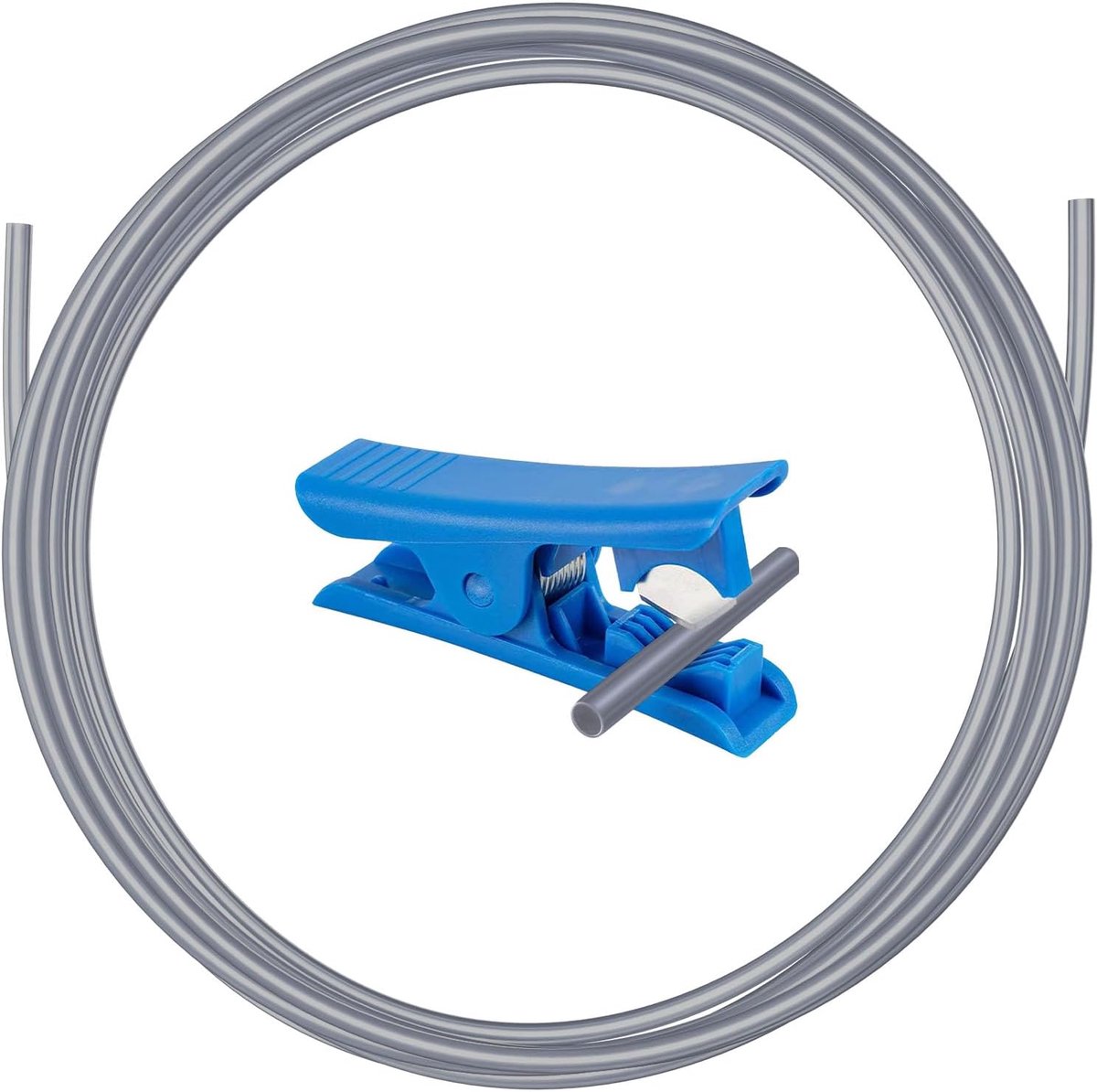 PTFE-slang 5m, 2,5mm ID × 4mm OD PTFE-buis Teflonslang voor directe aandrijving extruder 3D-printer, voor Bambu Lab A1/A1 mini/P1P/P1S/X1C, voor Creality K1/K1 Max/Ender 3 V3 (grijs)