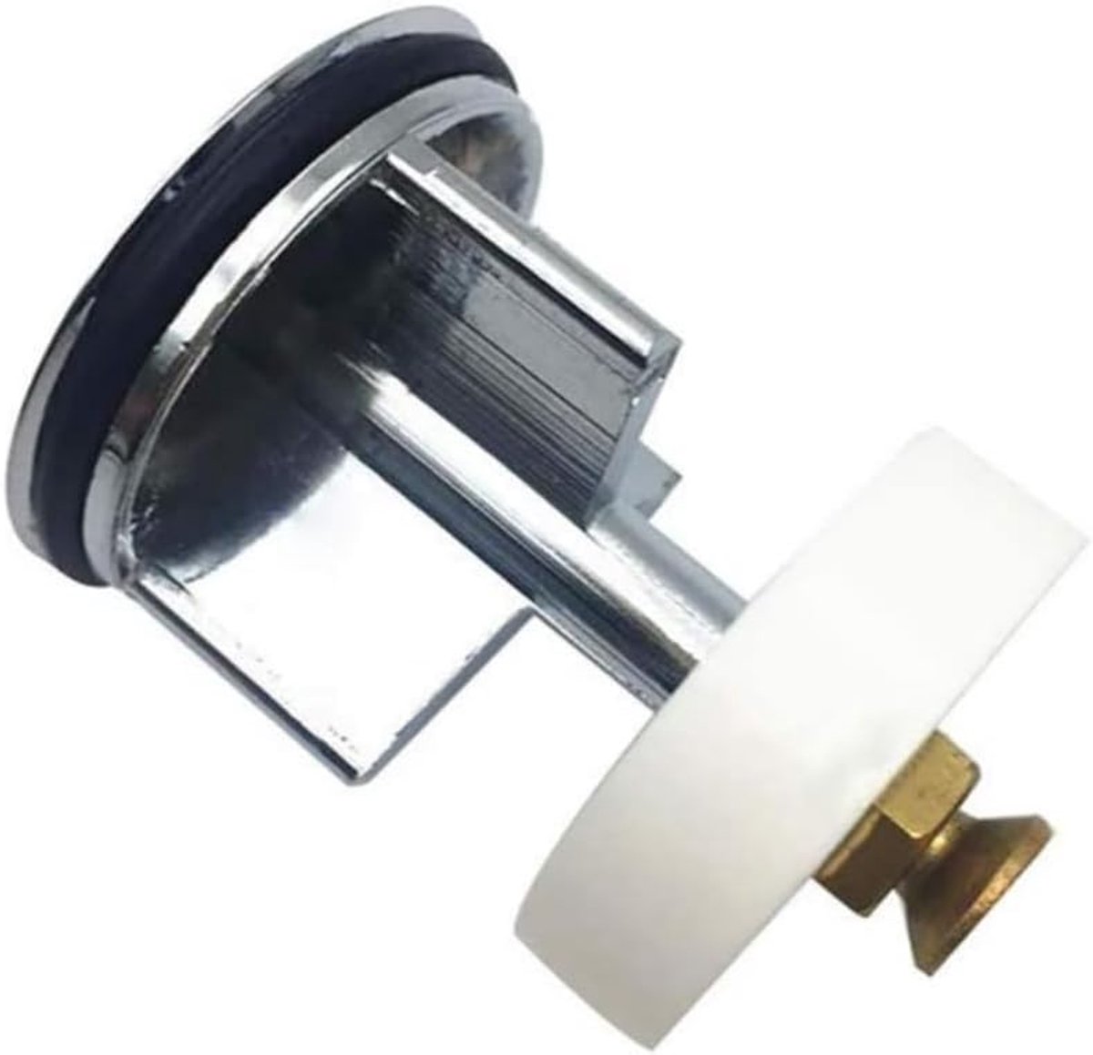 Messing universele tuimelaar afvoerplug voor afvoergootsteen, badkamer wastafel, flessensifon, gootsteenpijp, wasbak, bidet, badkuip. Diameter 40 mm
