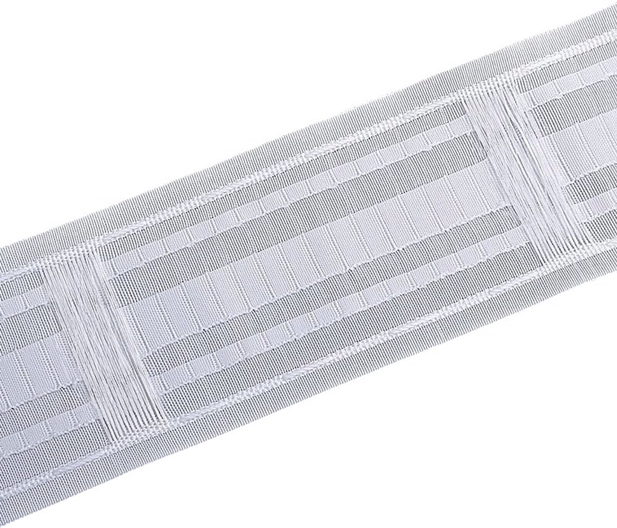 Gordijnband met opnaaibare lussen 85MM Universeel plooiband, universeel band Gordijnplooiband Gordijn Rijband band Bleistiftplooiband met lussen (20M)