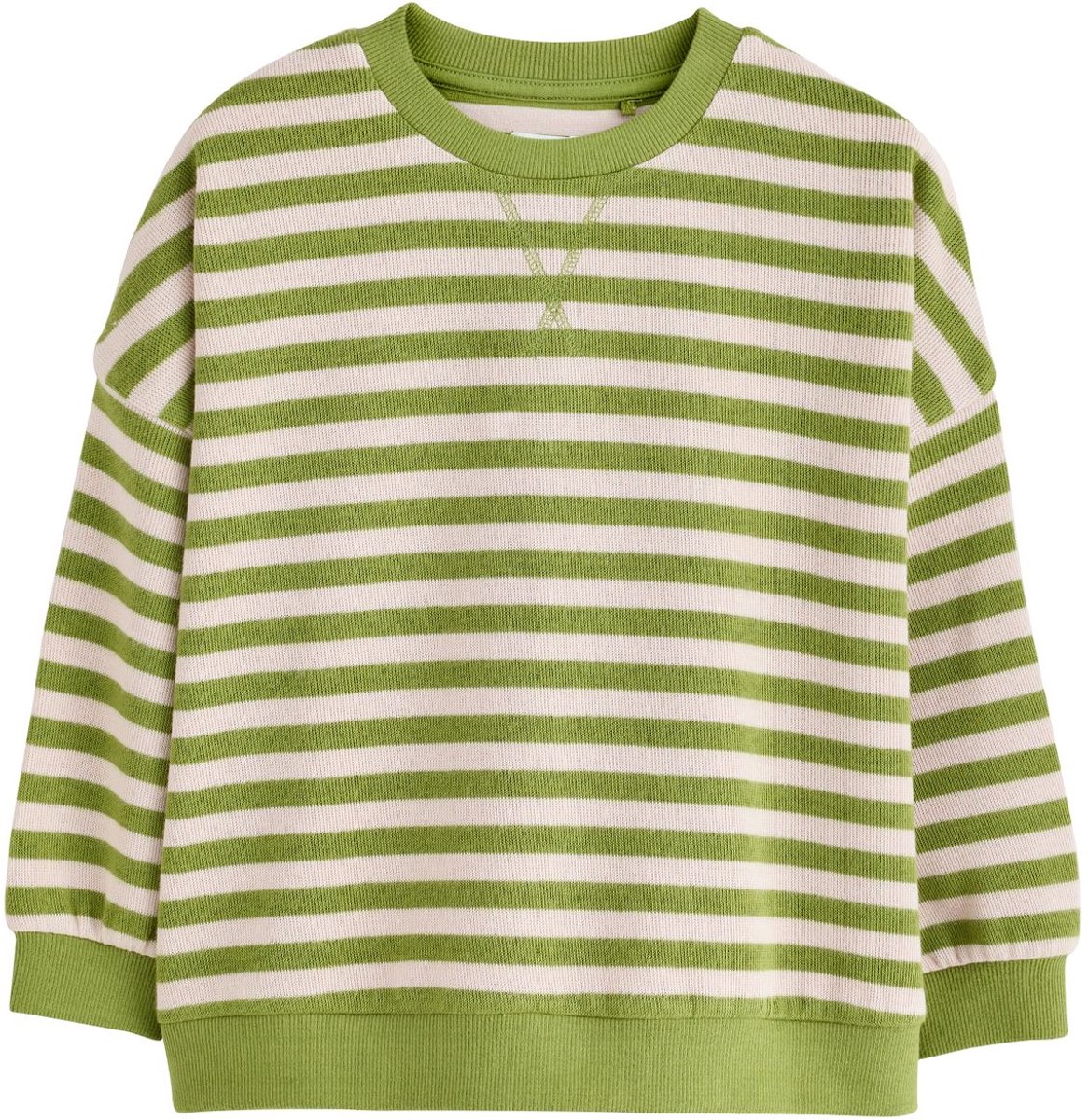 Next - Meisjes - Oversized behaaglijk geribbeld sweatshirt - Groen