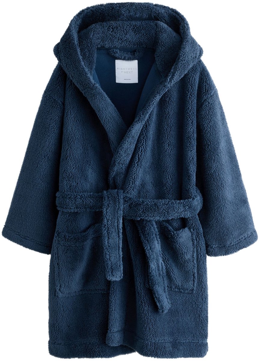 Next - Jongens - Fleece kamerjas - Blauw