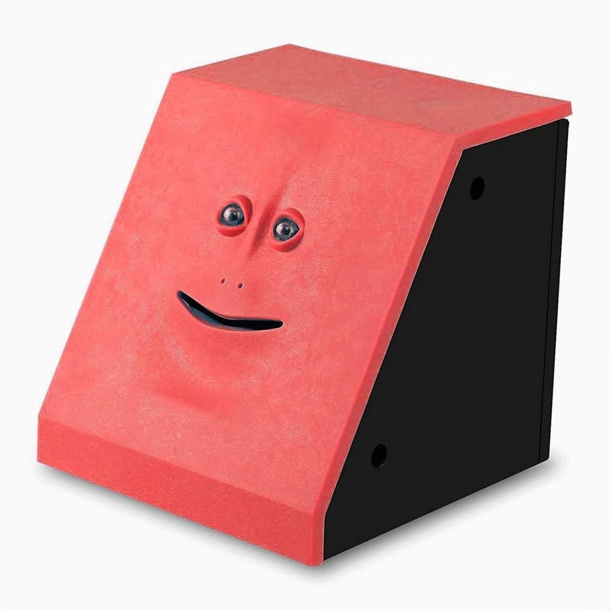 Nieuwigheid Gezicht Bank Munt Eten Spaarbank Kinderen Geldbesparende Collectie Spaarpot (Rood)