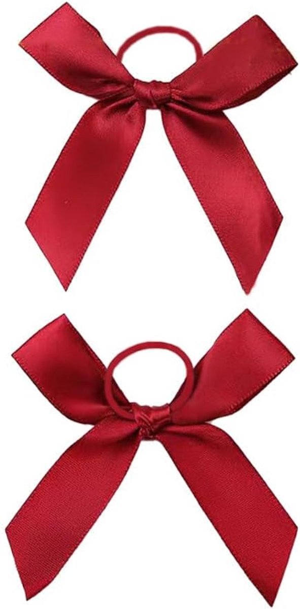Strikken,kant-en-klaar strikken,cadeaustrikken,strikken met elastische elastieken,voor verschillende flesdecoraties,doe-het-zelf bruiloftskaarten,wijnrood