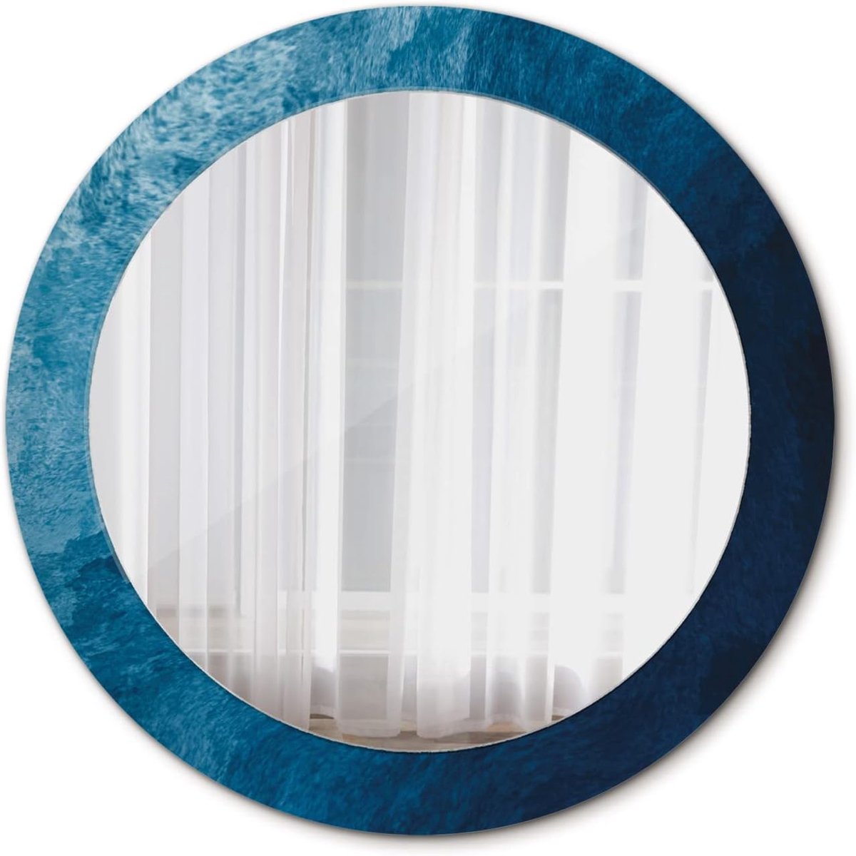 Ø 70 cm Glas Interieur Decoratie Spiegel DIY Modern Ronde Hangende Spiegel Gedrukt - Abstracte kunst