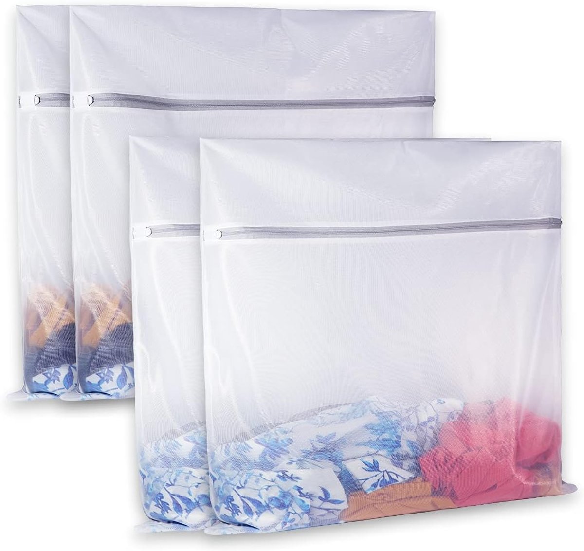 Waszakken, Waszakken Mesh Waszak voor Wasmachine Avondmaal Rits Netto Waszak voor Reizen, Lingerie, Trui, Kledingstuk, Onderkleding 4 (61 cm x 61 cm)