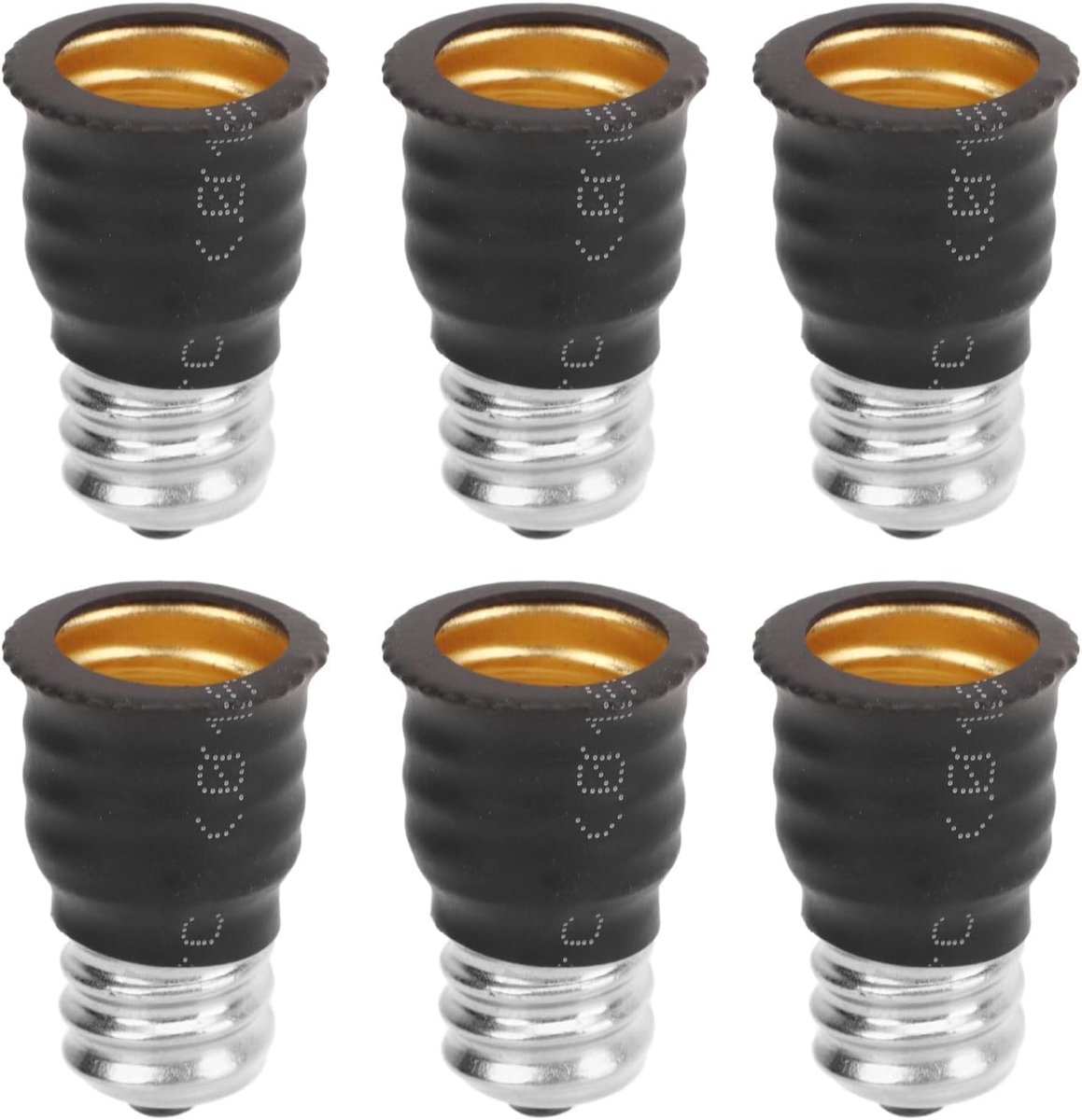 6 Stks E12 Naar E14 Adapter Lamp Adapter Converter voor Garages Slaapkamers Woonkamers Keukens Gangen
