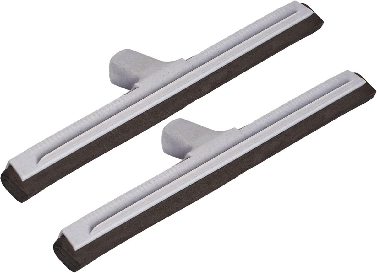 2 x badtrekker, douche, kunststof, 43 cm, watertrekker voor vloer, watertrekker, terras, vloer, badtrekker, douche, XXL brede tegels, professionele raamtrekker