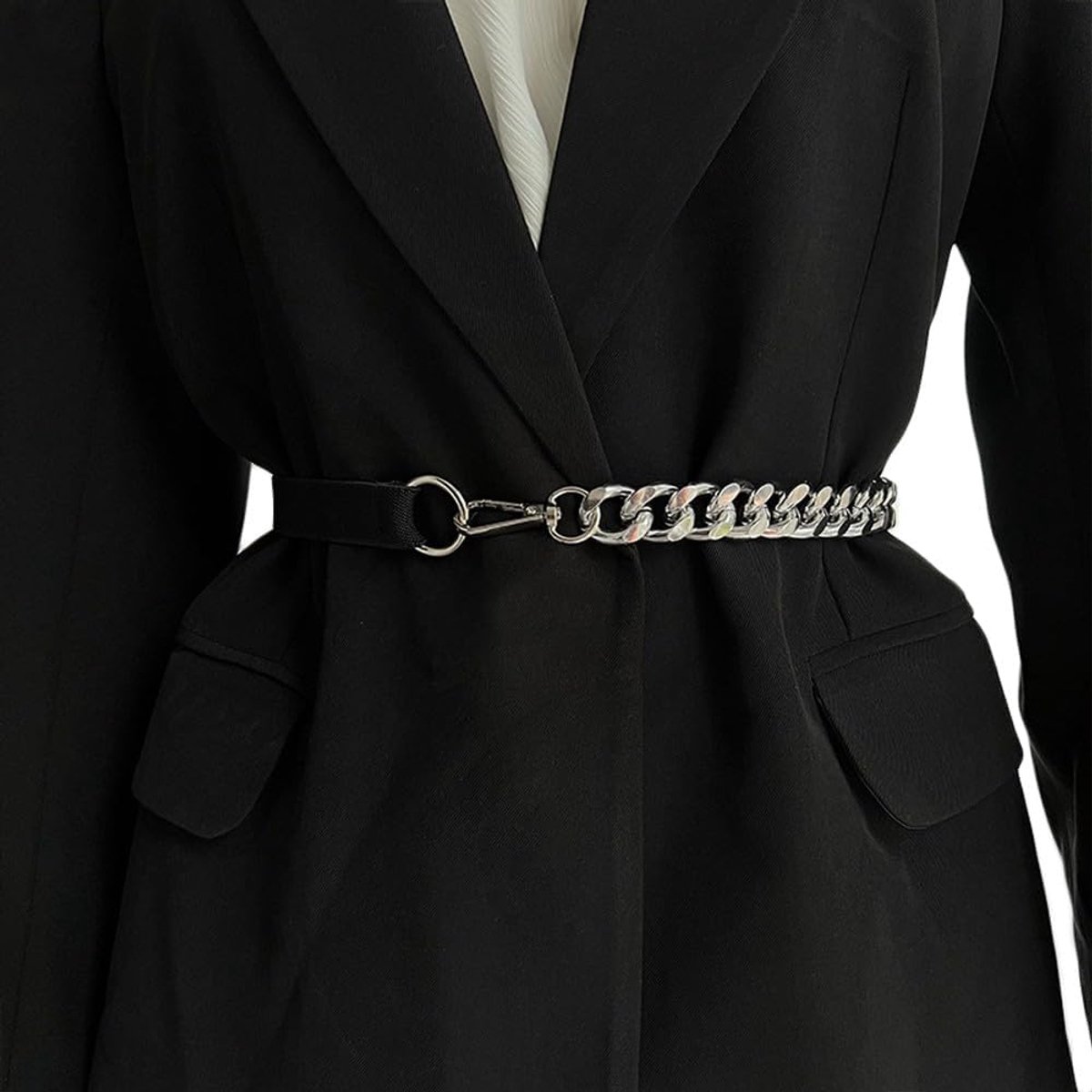 Riemen Decoratieve Taille Ketting Dames Elastische Riem Voor Jurk Jas Shirt