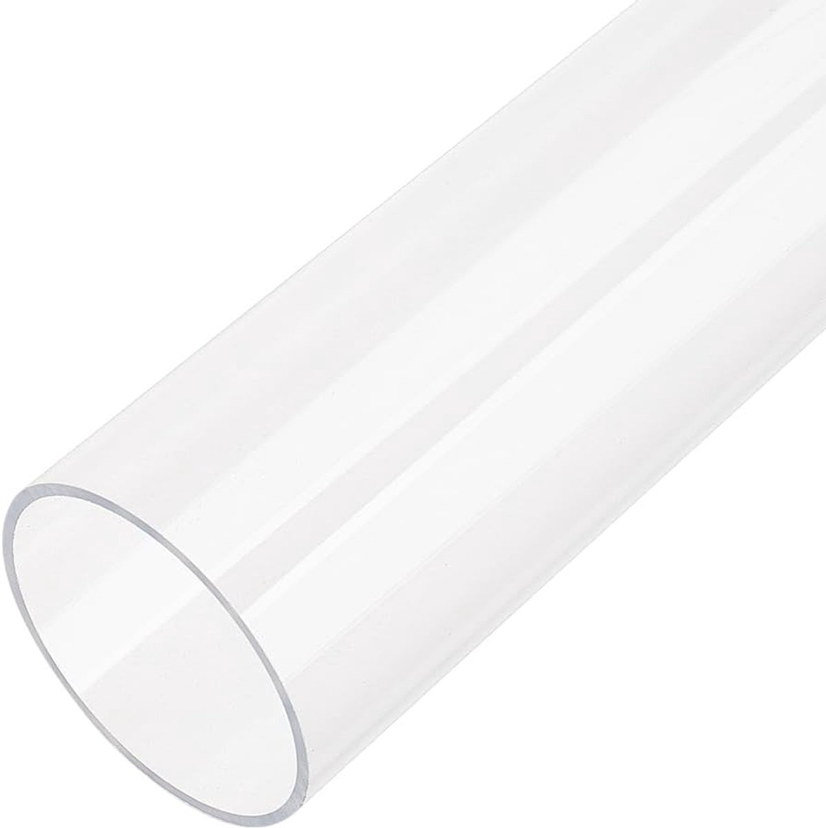 5.5x25cm Acryl Pijp 5cm ID Ronde Acrylbuis Heldere Stijve Buis Acryl Ronde Buis Lange Acryl Ronde Pijp voor Waterkoelingssysteem Benodigdheden Lampen Accessoires