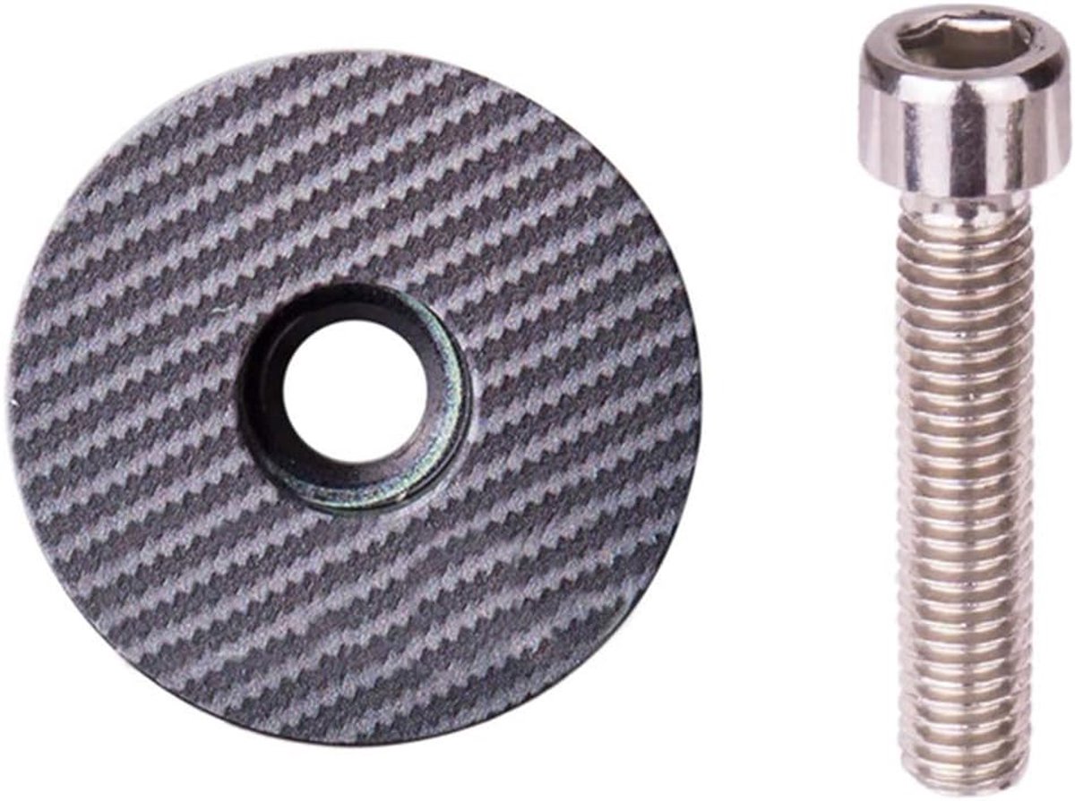 Topdeksel voor Racefiets met Bouten, Fietshoofdstel Topdeksel Voorvork Bovenste Stuurpen Topdoppen Aluminiumlegering Fietsstuurdeksel met Schroeven