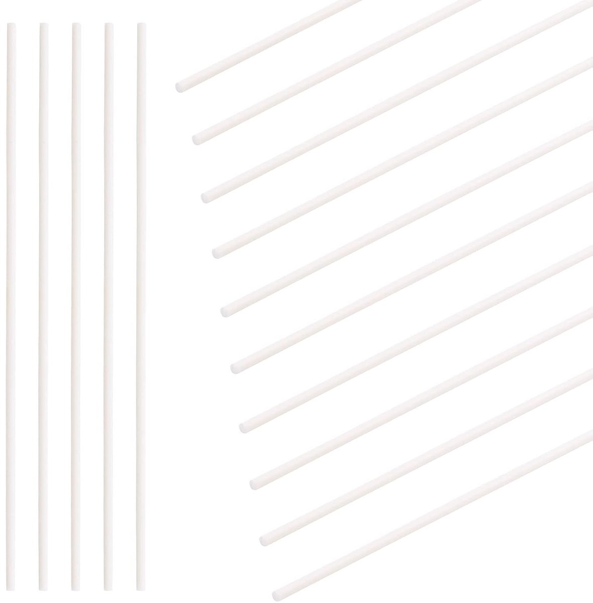 Plastic Staven Assortiment Kit, Diameter 4Mm Lengte 250Mm Materiaal ABS Ronde Stok Ronde Solid Bar Diy Model Voor Diy Speelgoed Bouwen Maken Architecturale Model Maken