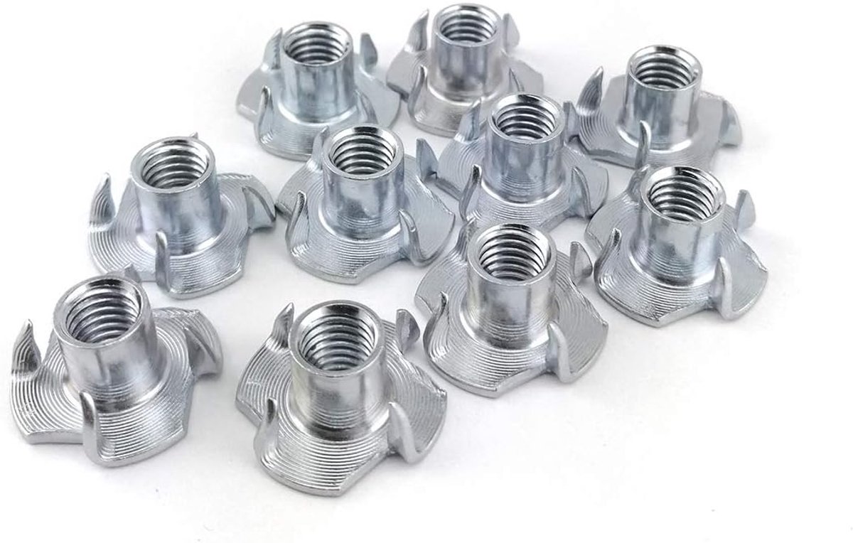 T-moeren geponeerd T-moeren verzinkt vergulde M4 M5 M6 M8 M10 6 x 18