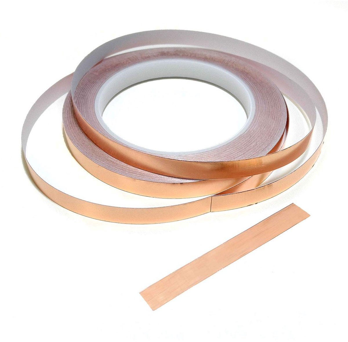 10 mm x 25 m naaktslakken koperen tape | Zelfklevende slakkenbarrière Emi geleidende tape, weerbestendig tapewerk het hele jaar door, geleidende tape voor EMI-afscherming, doe-het-zelf ambachten,