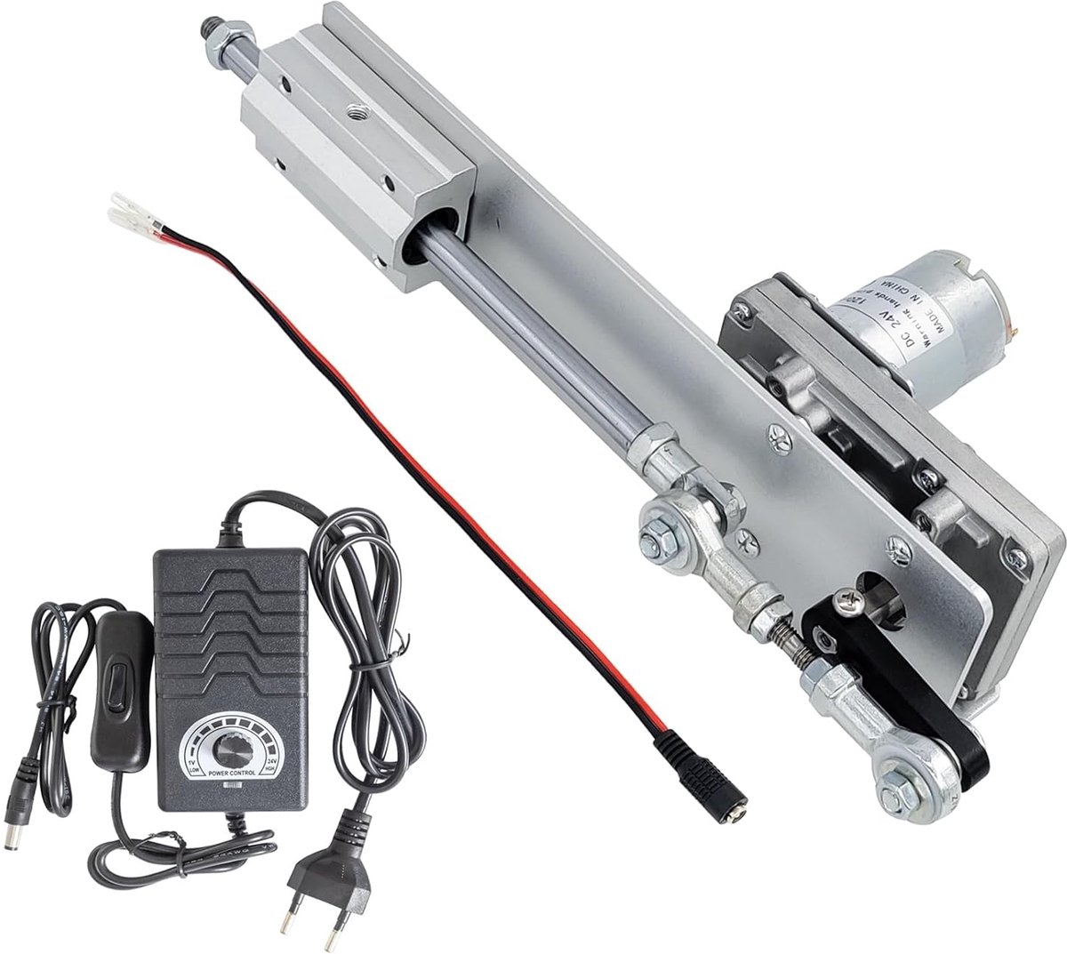 lineaire actuator, DC 24 V, doe-het-zelf motorslag, 2 cm-8 cm, 120 rpm, met toerentalregelaar