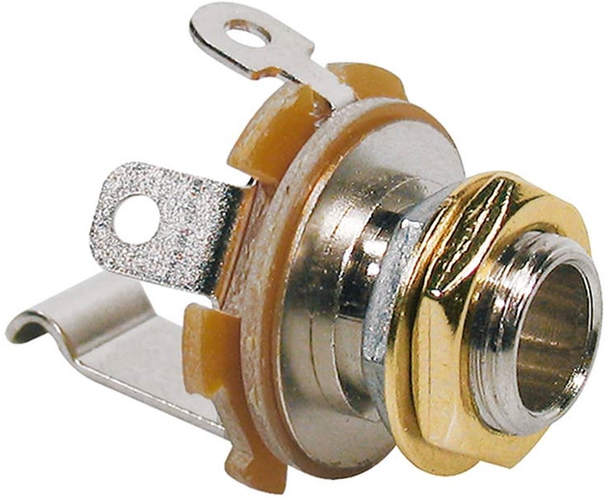 Boston SJ-2-GD Chassis Connector Jack – 6,3 mm, 2-polig, Goud, M9
