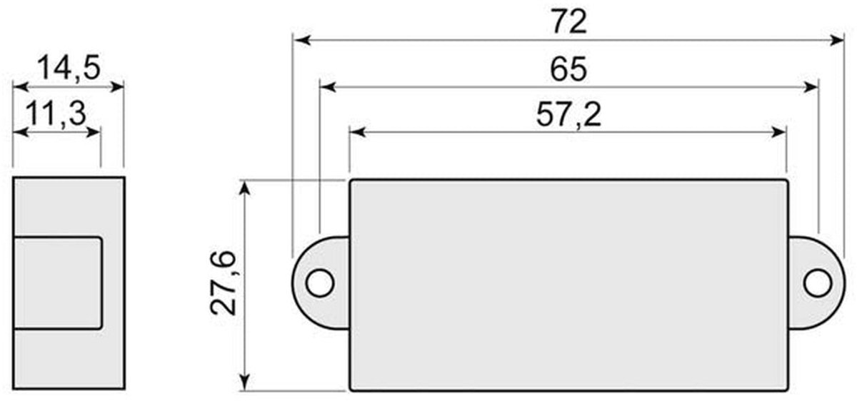 Boston PPC-25-BK pickup cover, Puncher Bass model split coil, geen gaten, 2 stuks, zwart