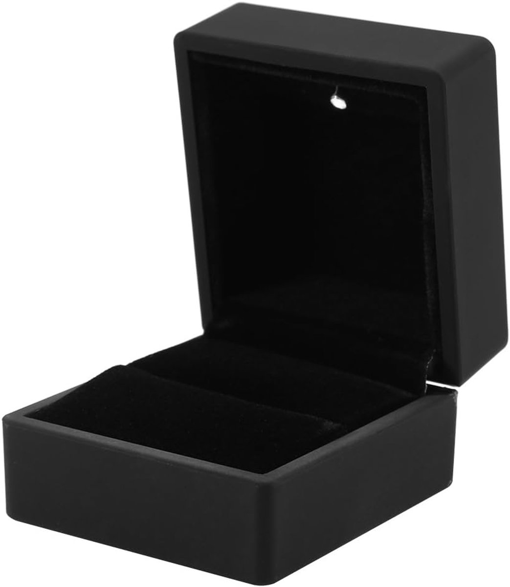 SnelShoppen - Luxe Sieraden Doos LED Verlicht Ring/Hanger/Armband Sieraden Etui Opslagdoos met Compartimenten voor Ringen, Oorbellen, Halskettingen vo