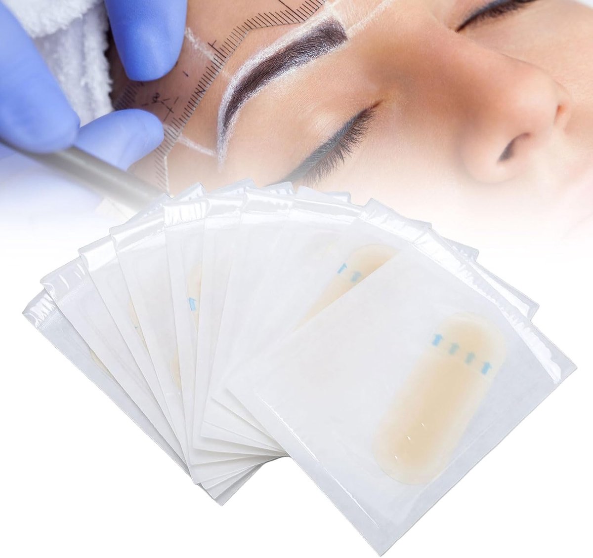 20 -st Wenkbrauwoverdracht Patches Siliconen Wenkbrauwstickers voor Salonpraktijk, Ideaal voor Beginners Om Wenkbrauwen Te Beheersen, met Zacht en Stevig Materiaal voor