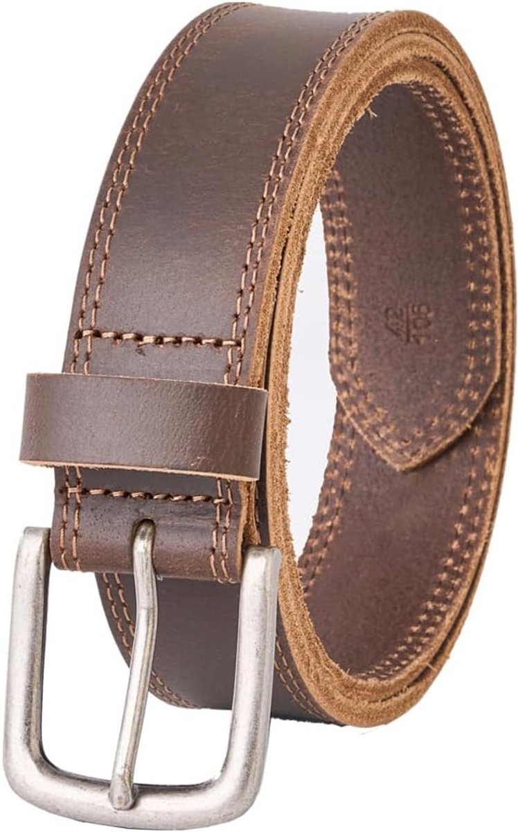 Riem Heren Riem Lederen Mannen 110-160 CM Grote Maat Buffelleer Echt Leer voor Jeans Formele Kleding 38mm met Geschenkdoos