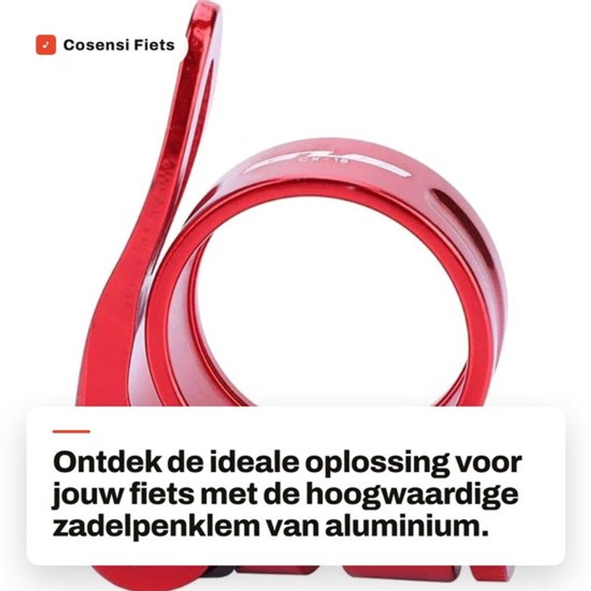 Zadelpenklem 31,8 mm - Aluminium - Quick Release - Geschikt voor 27,2/28,6 mm - Duurzaam - Lichtgewicht - Zadelklem
