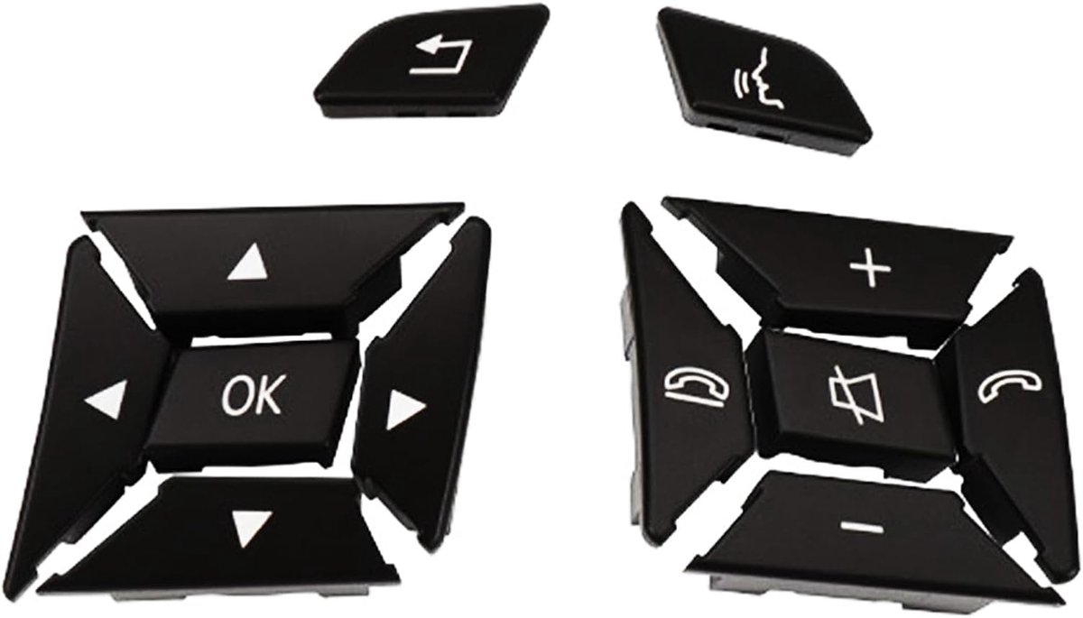 12 stuks compatibel met Mercedes Benz vervanging voor stuurwiel knop vervanging voor klasse A B C E G ML GL GLK GLA CLA CLS SL W176 W246 W204 W212 W463 W166 Mercedes stuurknop vervanging