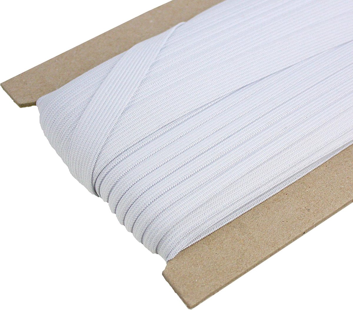 Elastisch band, 15 mm breed, wit, 25 meter, doe-het-zelf, elastische band voor naaien en huishoudelijk handwerk