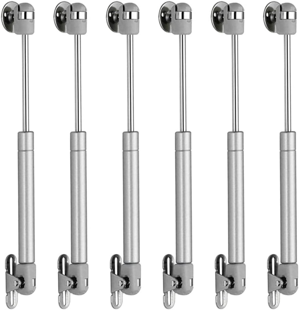 6 Stuks 80N Gas Strut Lid Hydraulische Gasveer Liftsteun Keuken Cupboard Verblijf Ondersteuning Deksel Gasscharnier Kastscharnierveer Gas Verblijf Scharnier Strut