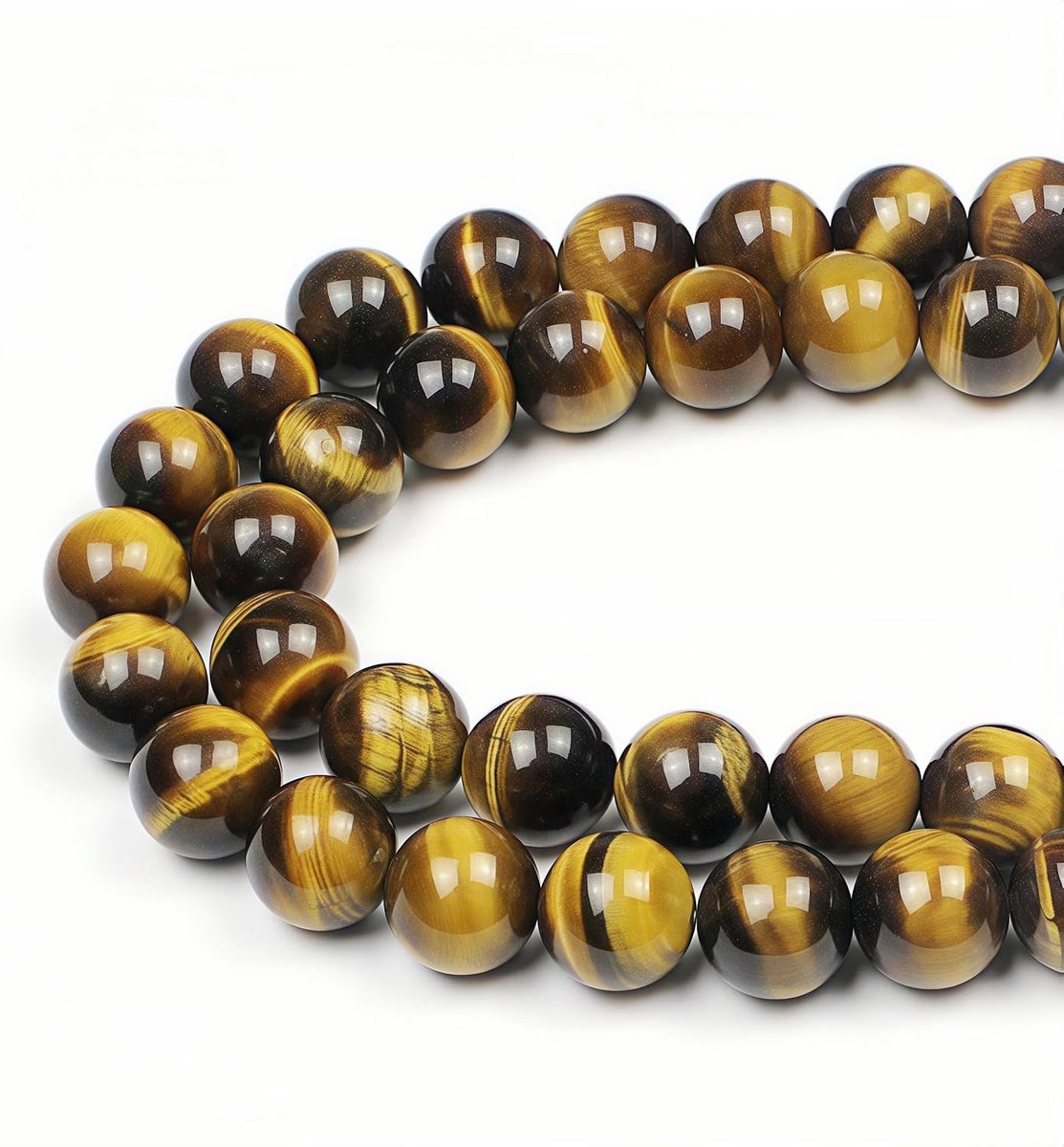 Kralen Gele Tijgeroogsteen Ronde Losse Natuurlijke Halfedelsteen Kralen Voor het Maken van Sieraden Armbanden Kettingen