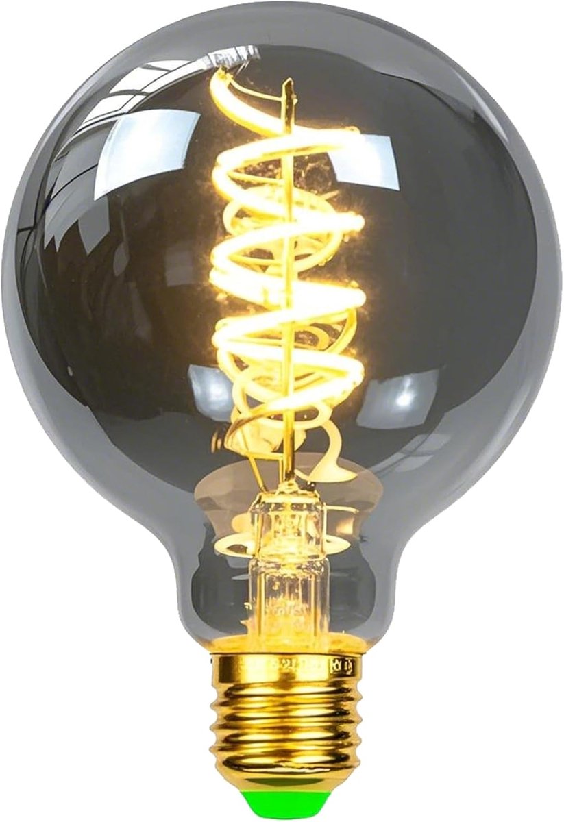 Vintage gloeilamp 4W Dimbaar rookglas 2700K Warm wit Edison Schroef E27 Basis 220 / 240V Decoratieve lampen G80